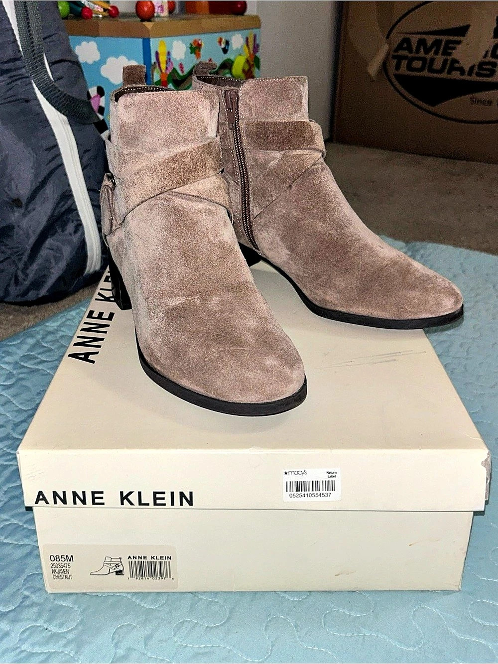 Anne Klein Ajaven Ankle Boot US 8M Brown